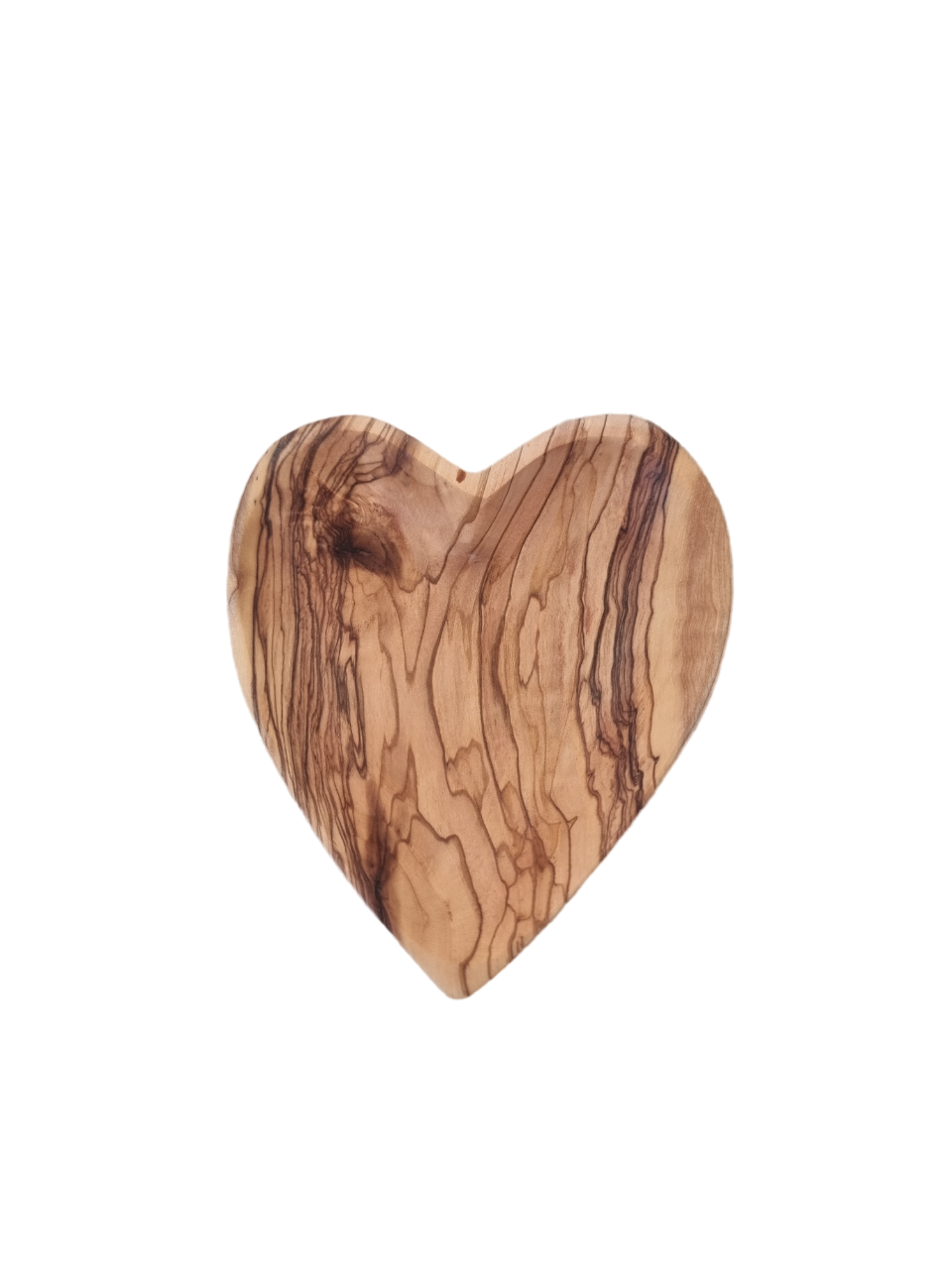 One Small Heart Shaped Olive Wood Bowl From Bethlehem.