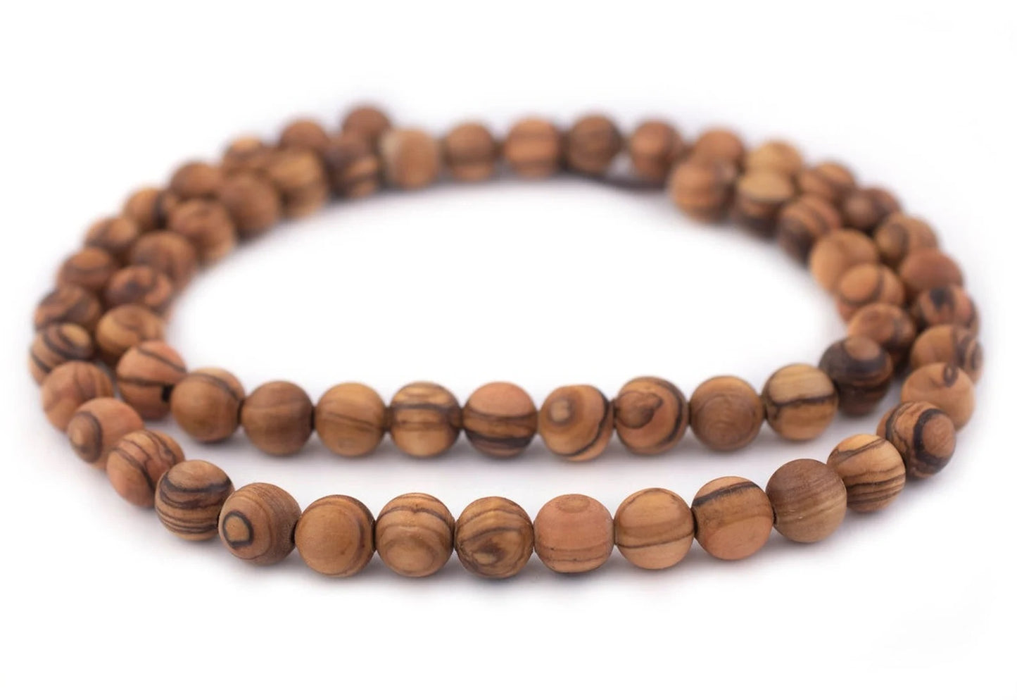 Olive Wood Bead Necklace Bethlehem.